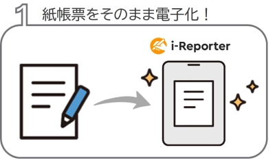 紙帳票をそのまま電子化！